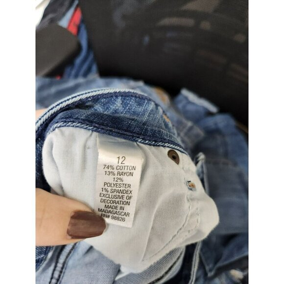 Blue Mountain Womens Mid-Rise Stretch Denim Jeans Size 12 - Picture 5 of 6